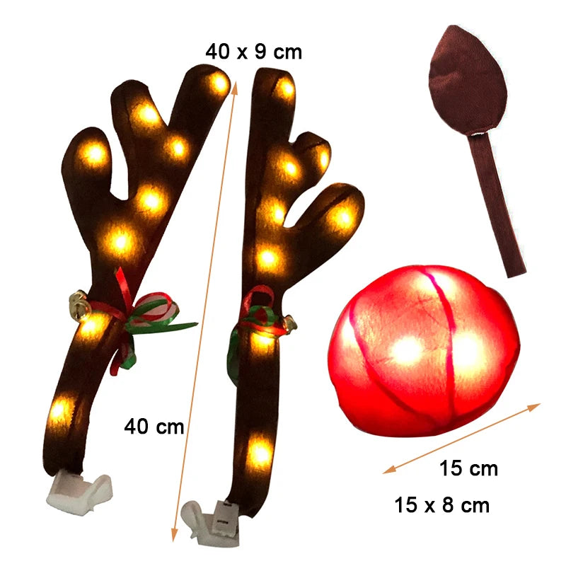 Rudolph LED Car Antlers Kit